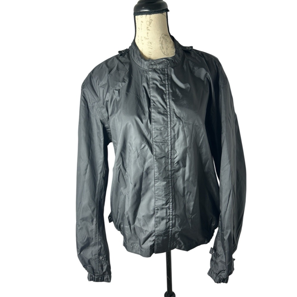 Harley Davidson Jacket Mens‎ Sz Large Black Rain Windbreaker Motorcycle Full Zip